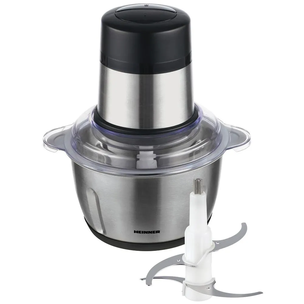 Tocator de legume Heinner Cytheria 300 HMC-D300SS, 2 litri, 300 W, Argintiu