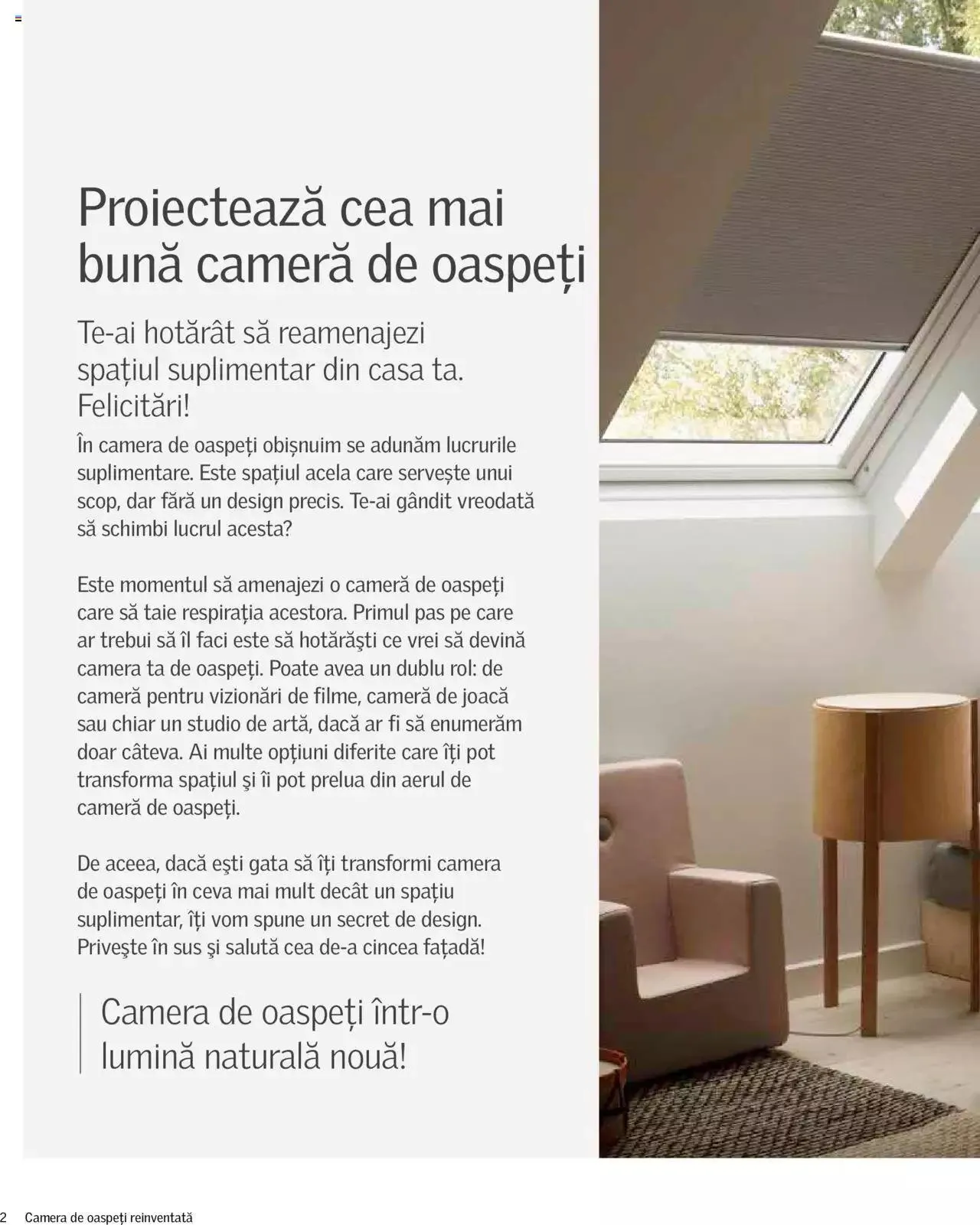 Catalog Velux catalog - Camera de oaspeți reinventată de la 27 decembrie până la 31 decembrie 2023 - Revista Pagina 2
