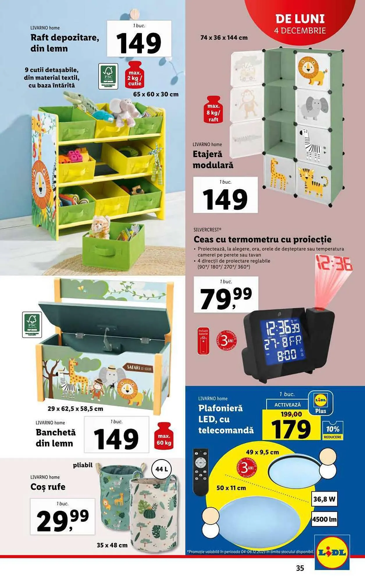 Catalog Lidl catalog de la 4 decembrie până la 10 decembrie 2023 - Revista Pagina 35