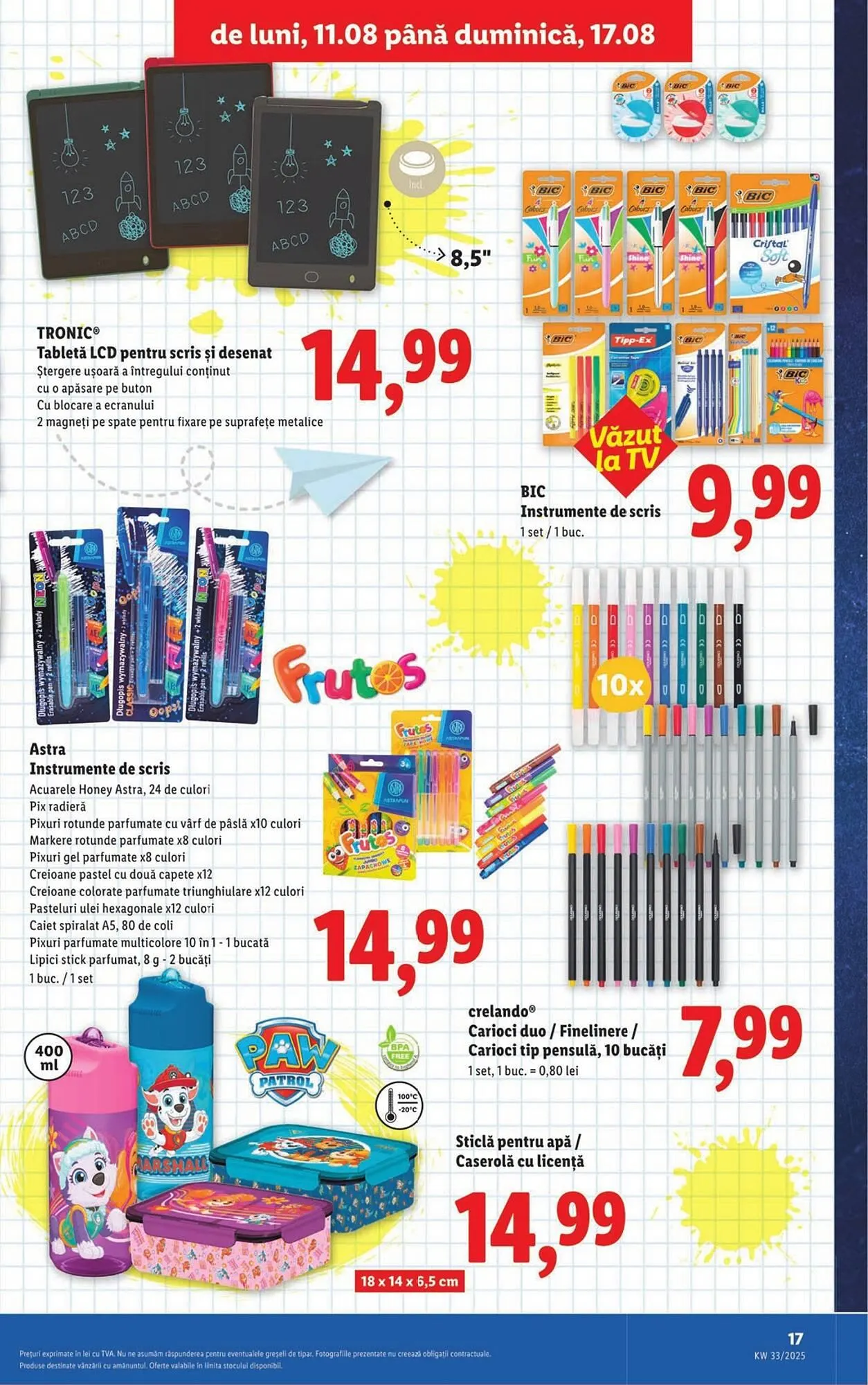 Catalog Catalog Lidl de la 11 august până la 17 august 2025 - Revista Pagina 17