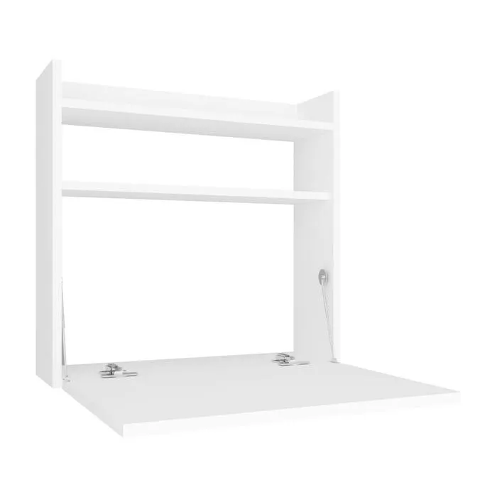 Masa pentru laptop Ceto, plianta, alba, 60 x 20 x 60 cm, 1C