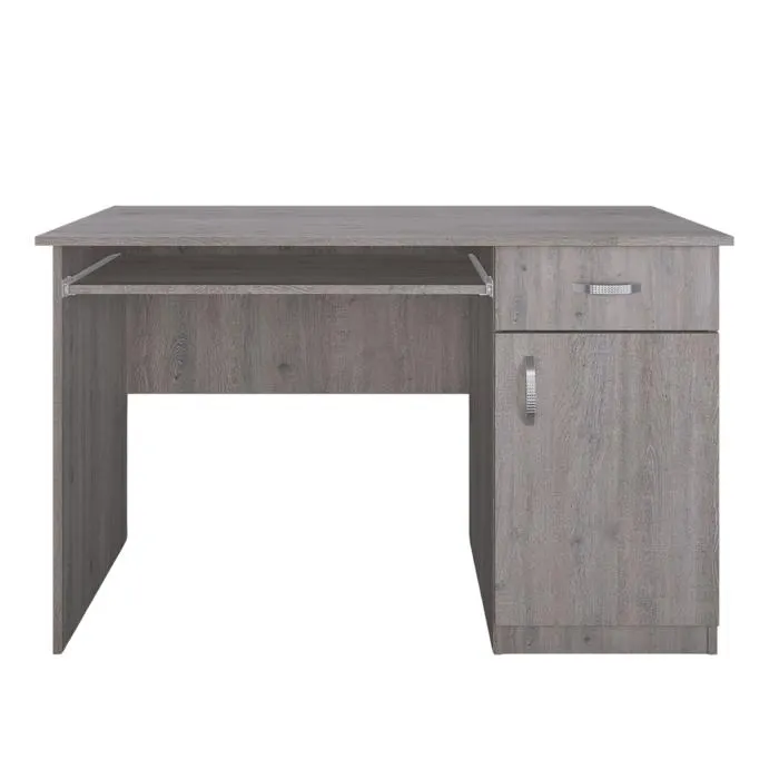 Birou calculator cu sertar si dulap Stefan, stejar davos, 120 x 50 x 75 cm, 1C