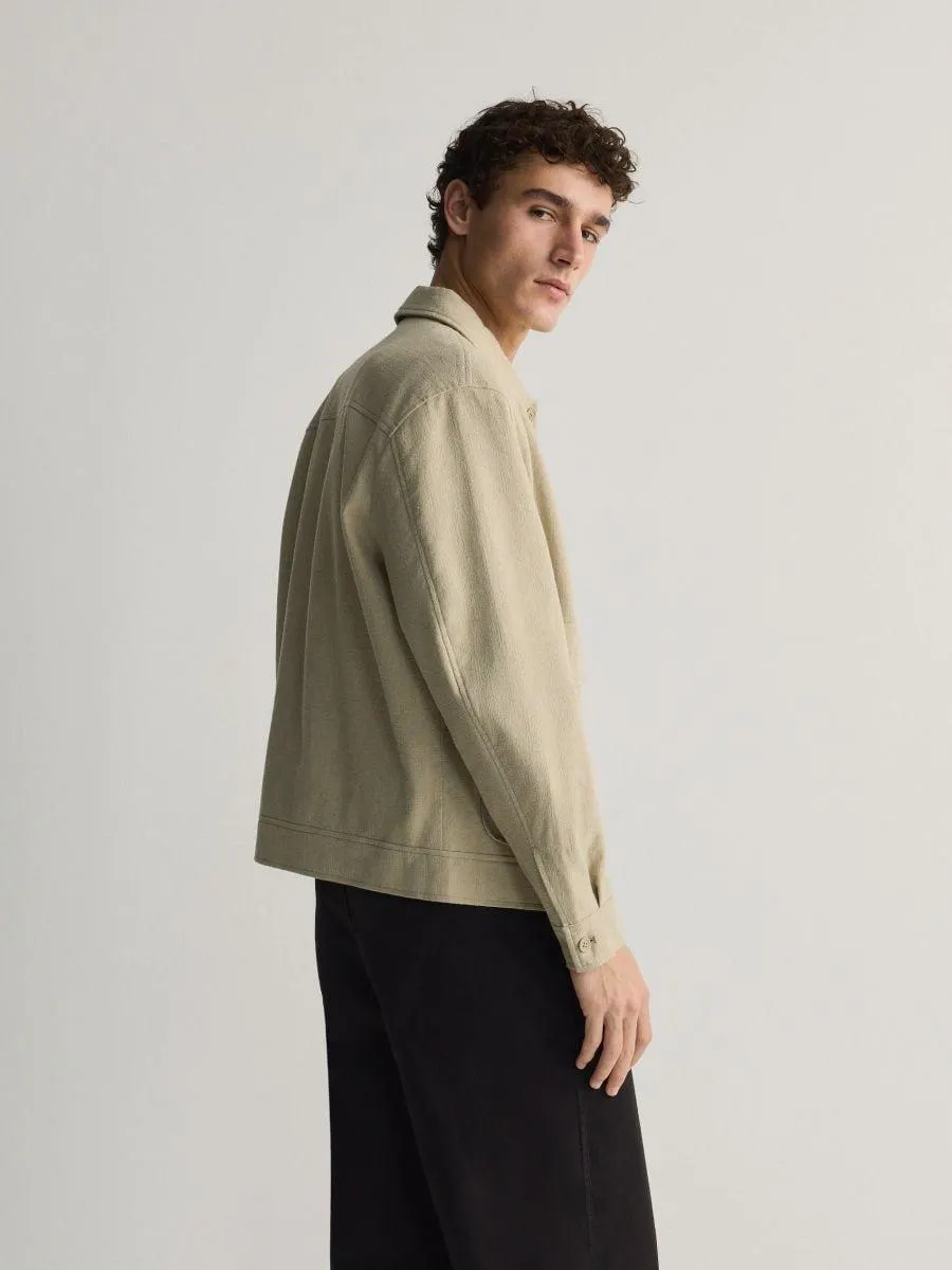 Jachetă cu adaos de in