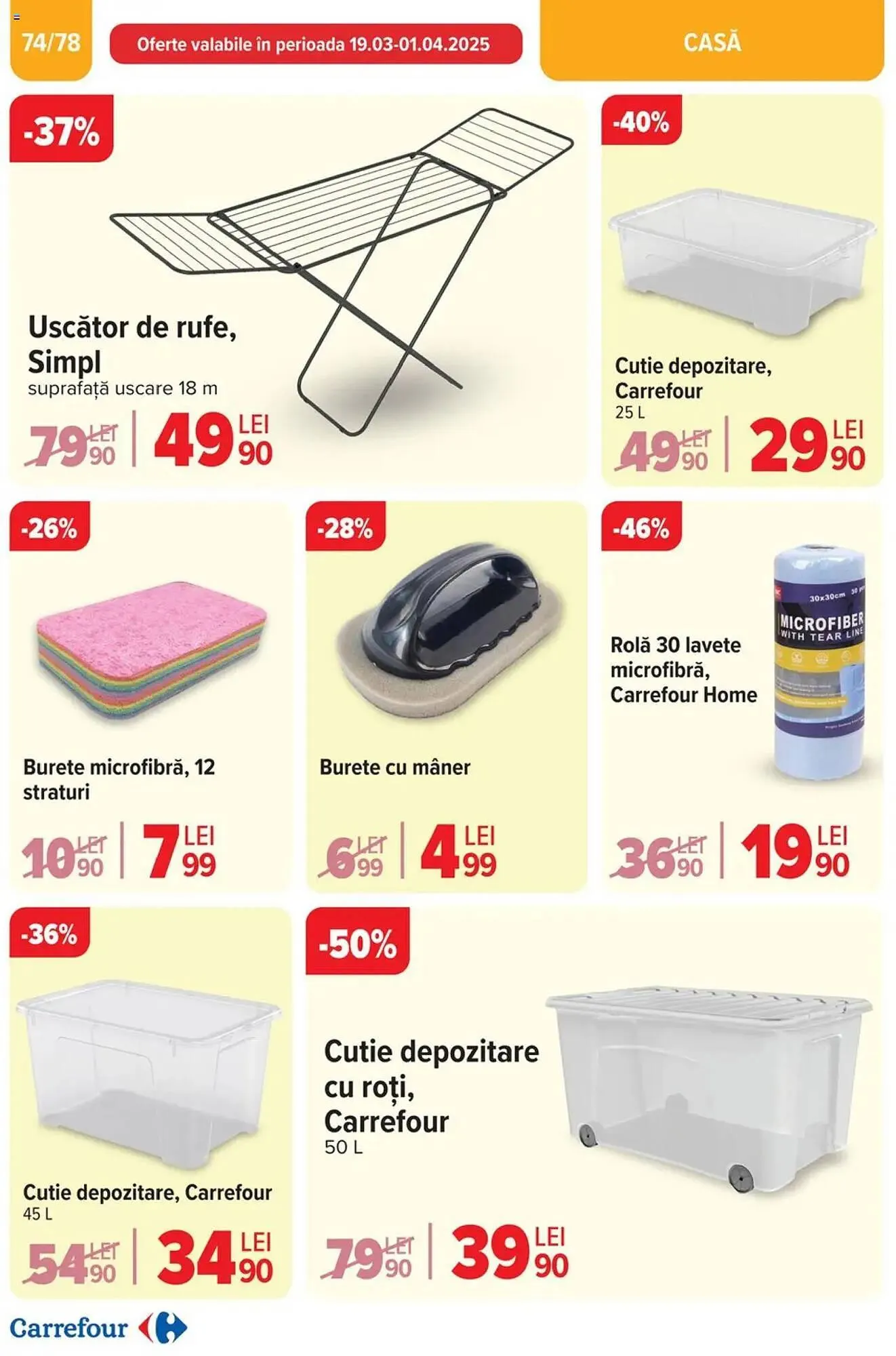 Catalog Catalog Carrefour de la 26 martie până la 1 aprilie 2025 - Revista Pagina 75