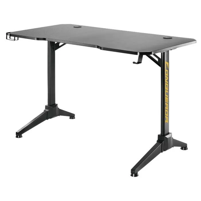 Birou gaming GMD03-1, cu lumini, negru, 120 x 60 x 75 cm, 1C