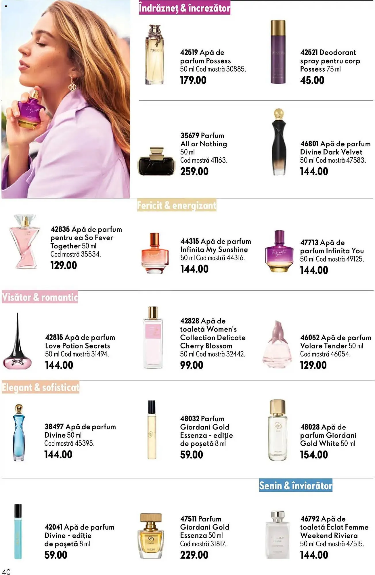 Catalog Catalog Oriflame de la 17 iunie până la 7 iulie 2026 - Revista Pagina 40