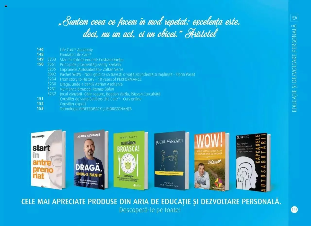 Catalog Life Care - Catalog Life Care toamna 2023 - iarna 2024 de la 1 septembrie până la 31 ianuarie 2024 - Revista Pagina 147