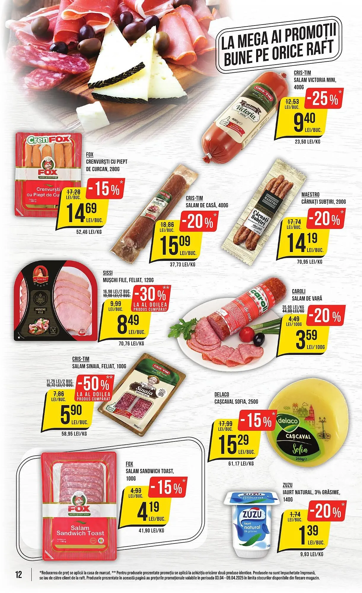 Catalog Catalog Mega Image de la 3 aprilie până la 9 aprilie 2025 - Revista Pagina 12