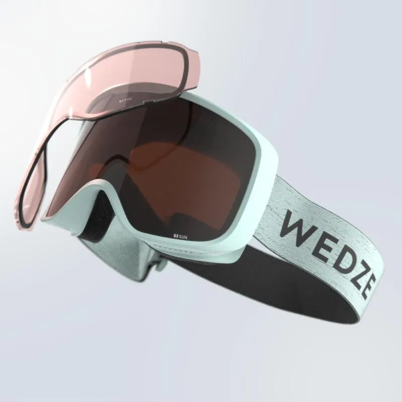 Ochelari schi/snowboard G 100 I Orice Vreme Verde Copii/Adulți