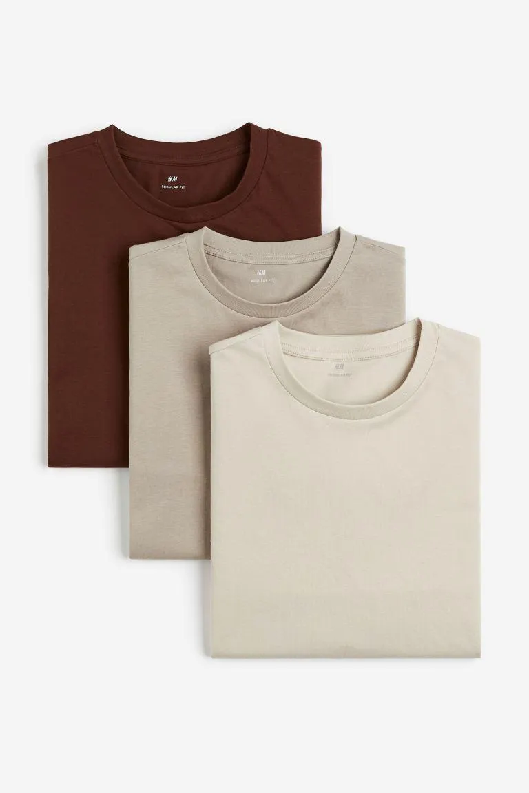 3-pack Regular Fit T-shirts