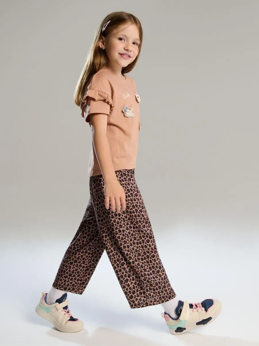 Pantaloni cu picior larg din viscoză