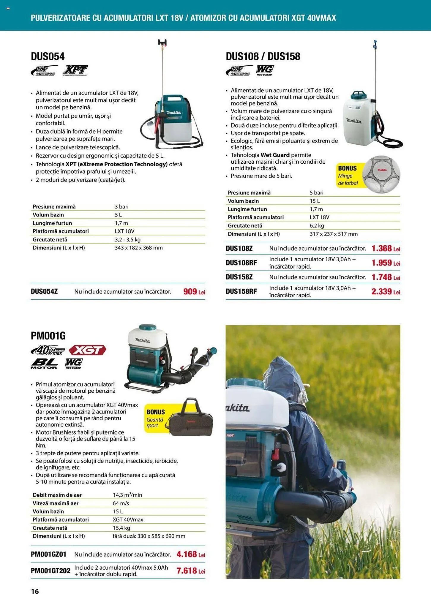 Catalog Makita catalog de la 1 septembrie până la 22 decembrie 2023 - Revista Pagina 16
