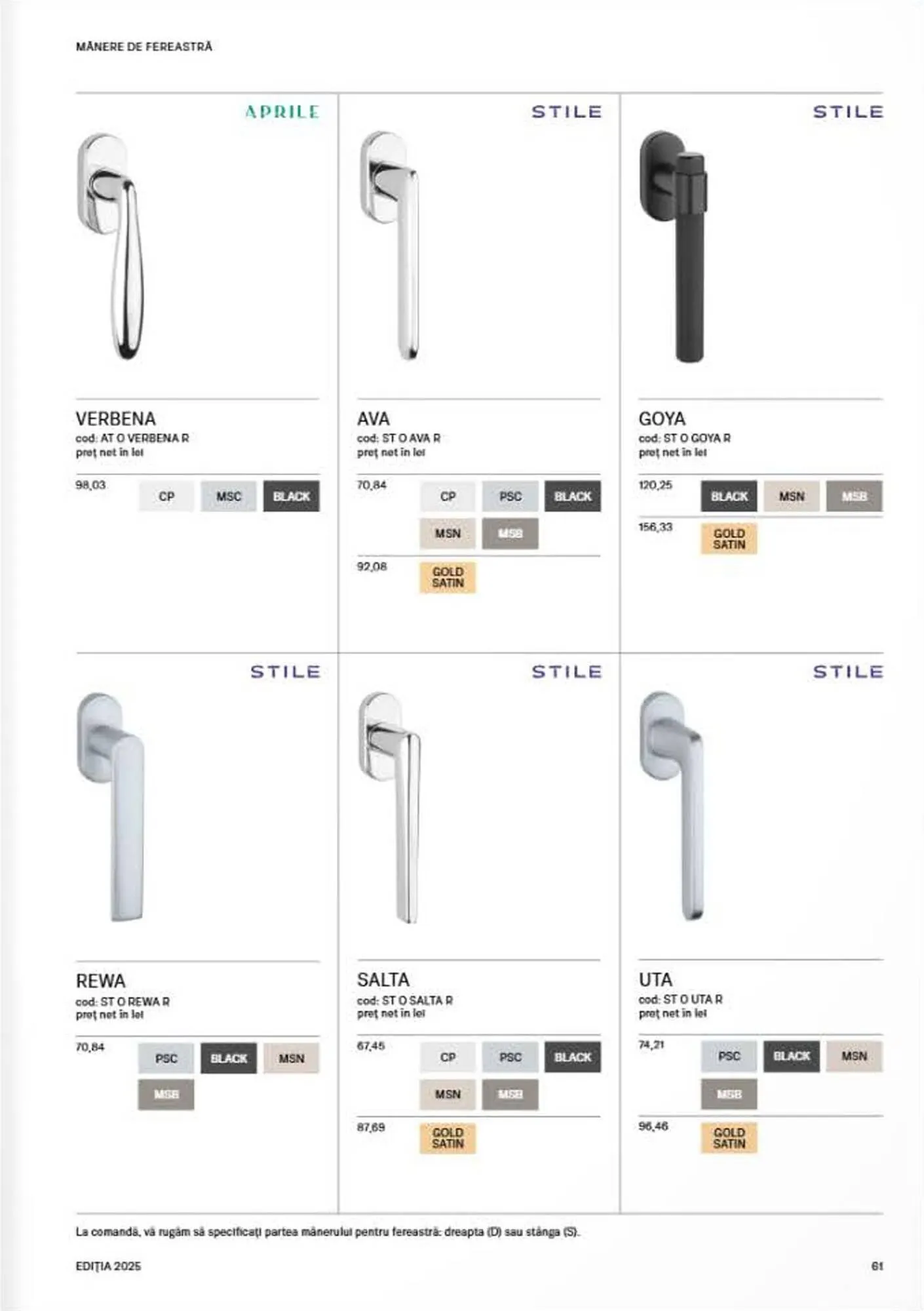 Catalog Catalog Proges de la 8 septembrie până la 31 decembrie 2025 - Revista Pagina 63