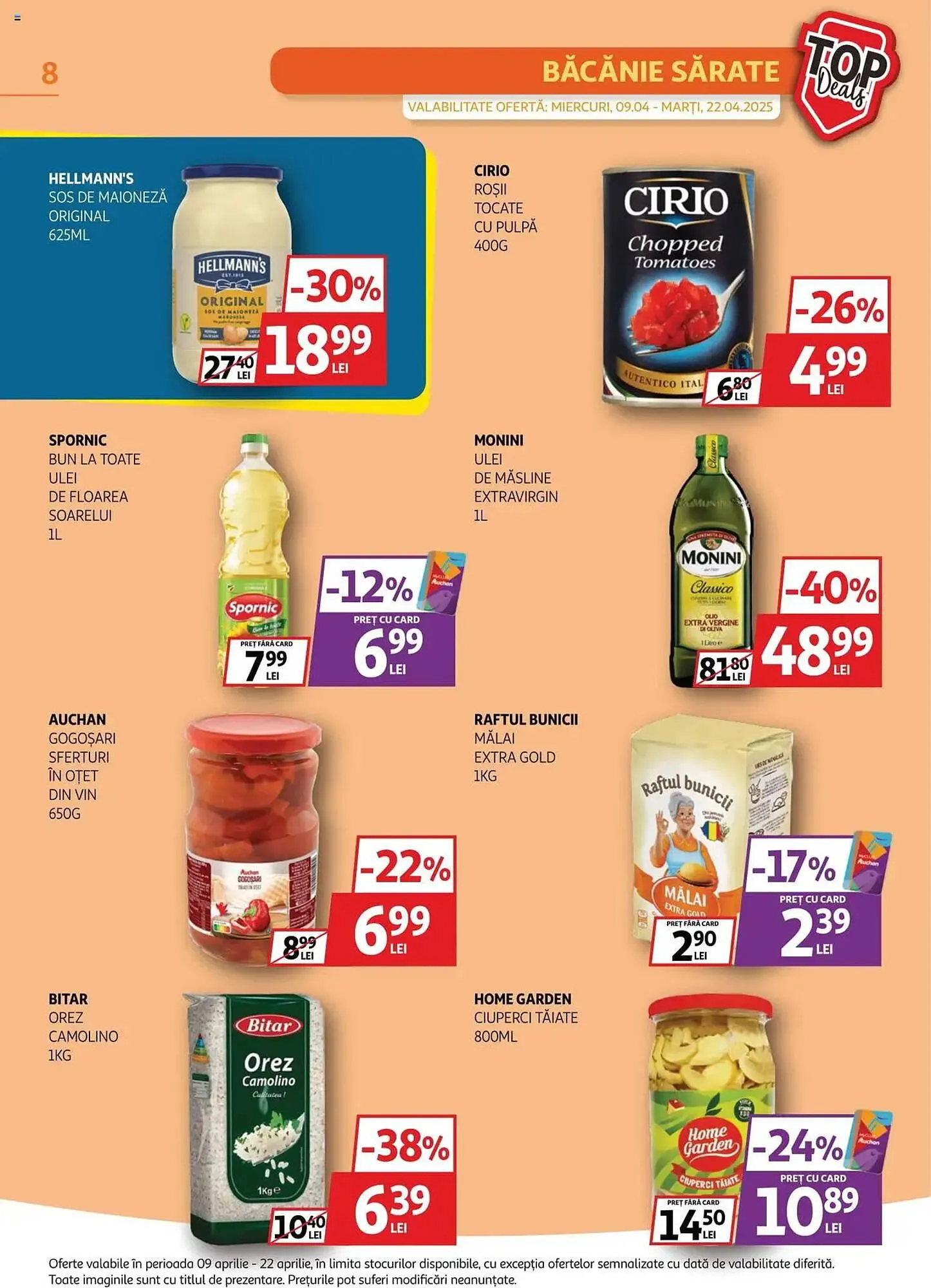 Catalog Catalog Auchan de la 9 aprilie până la 22 aprilie 2025 - Revista Pagina 8
