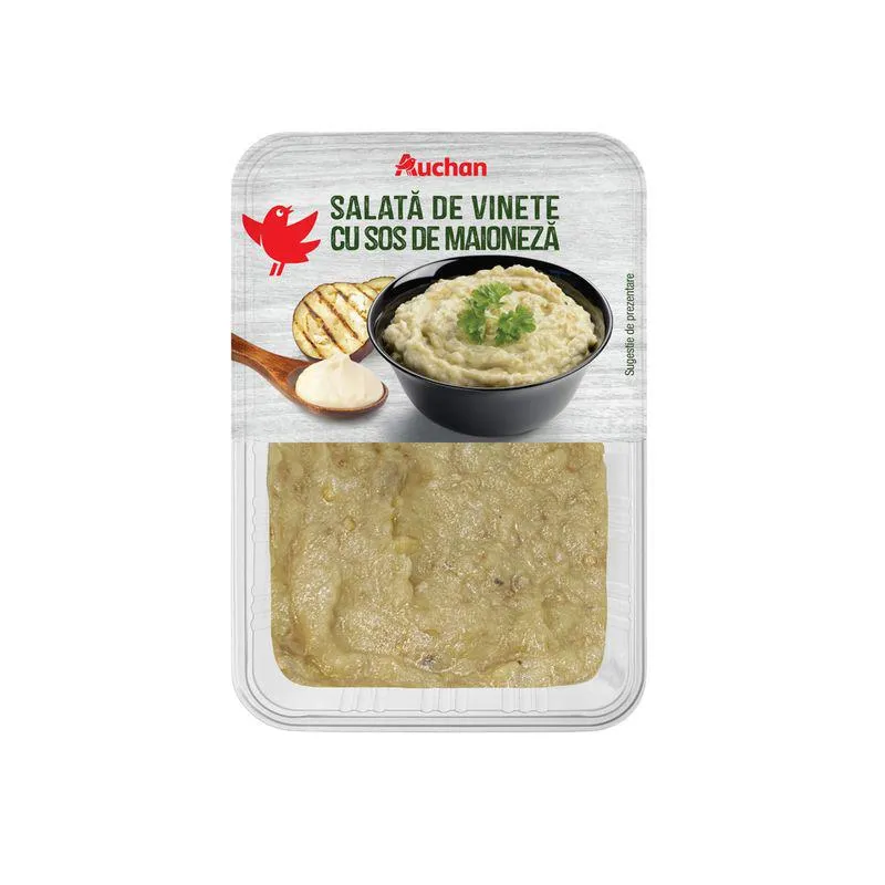 Salata de vinete cu sos de maioneza Auchan, 250 g Salata de vinete cu sos de maioneza Auchan, 250 g