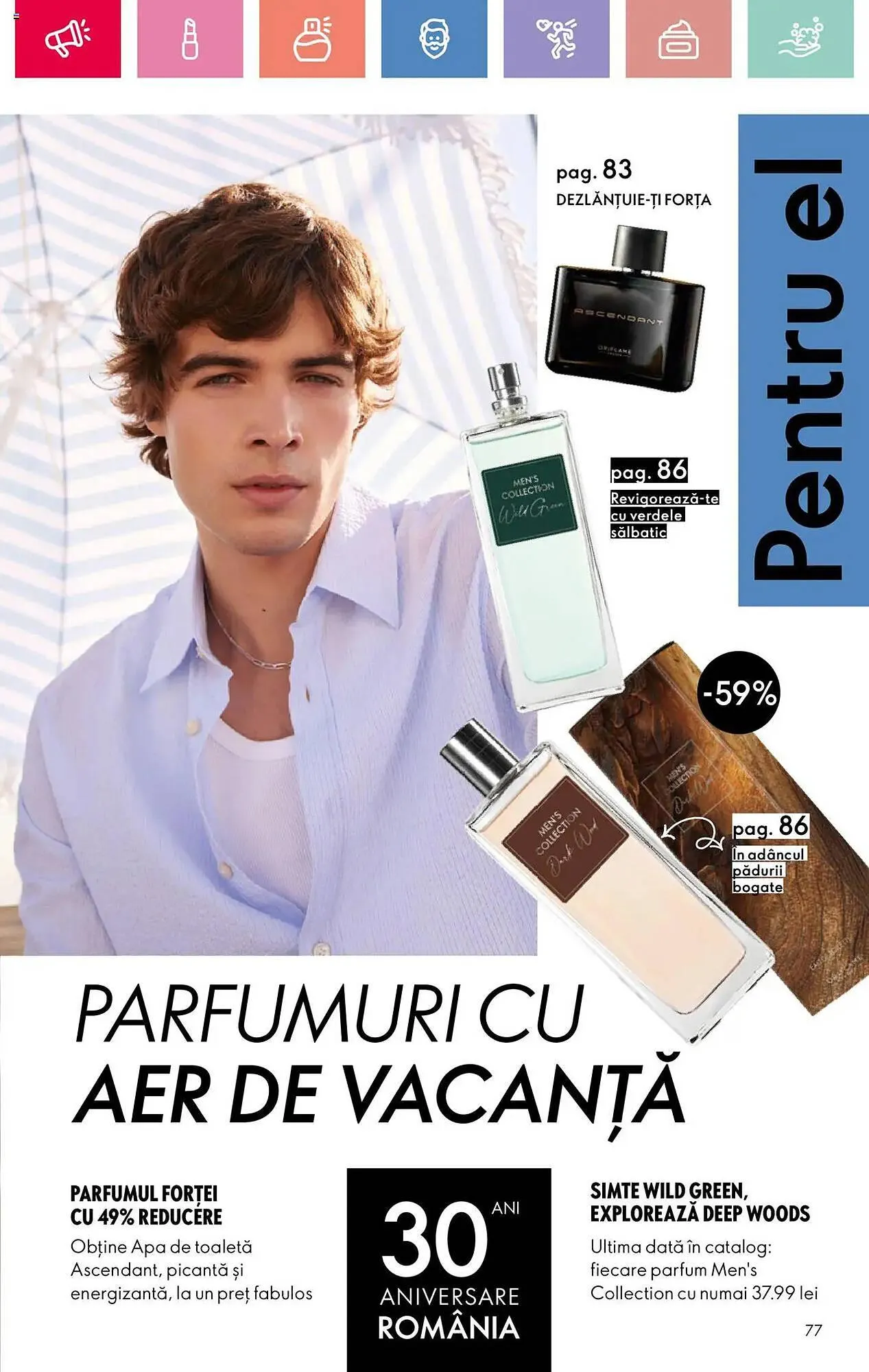 Catalog Catalog Oriflame de la 6 iulie până la 26 iulie 2025 - Revista Pagina 77