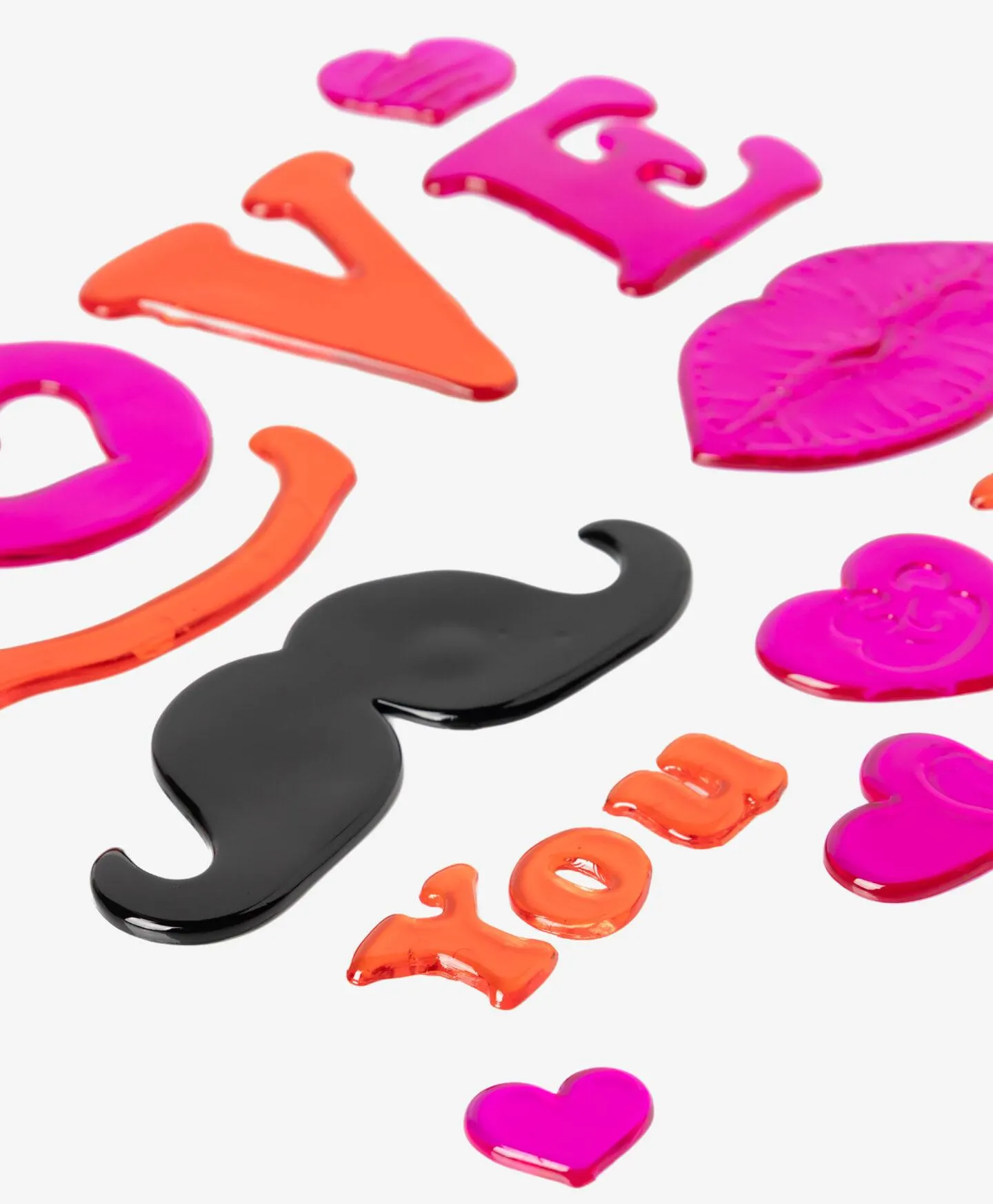 Set stickere gel inscripție