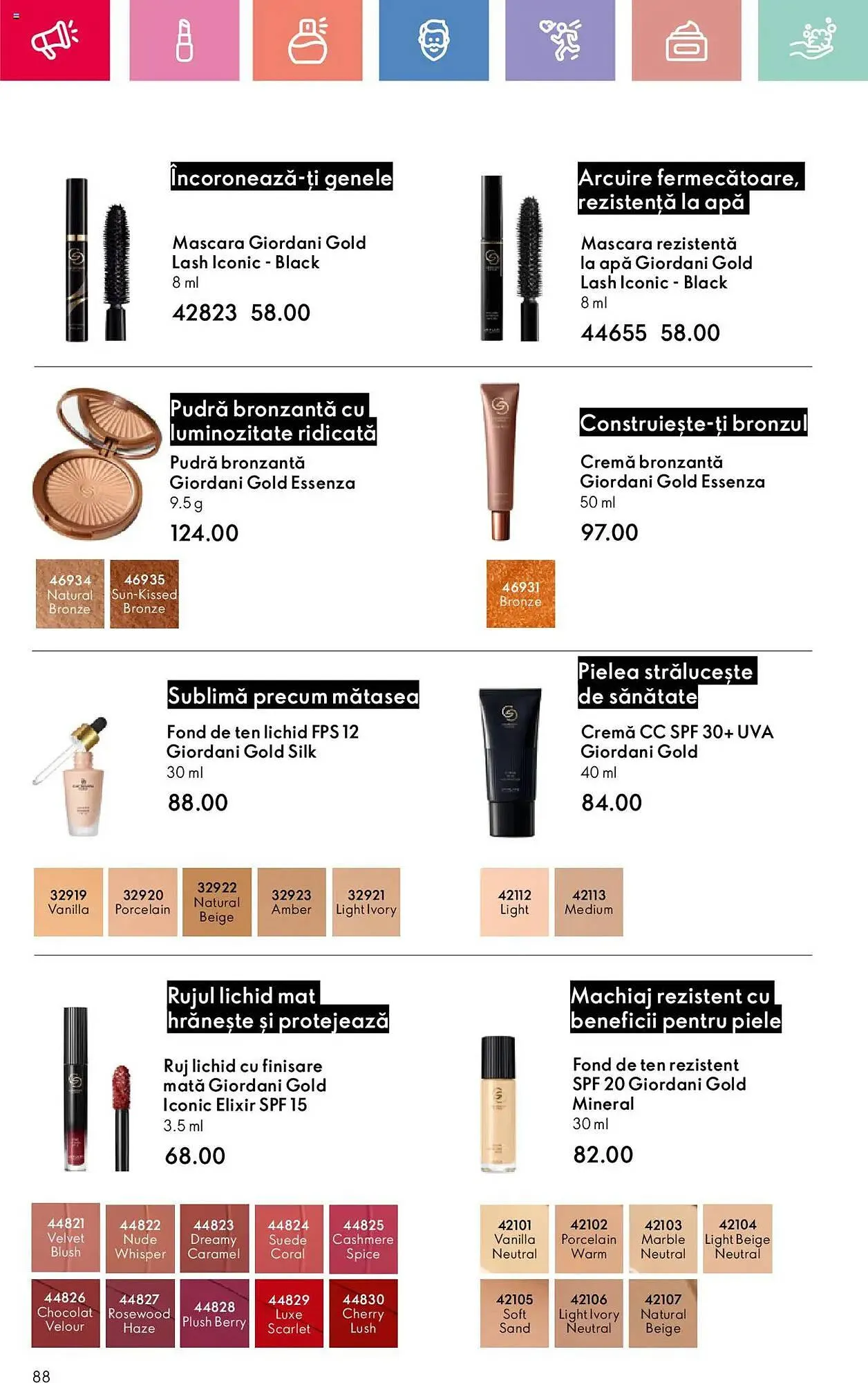 Catalog Catalog Oriflame de la 26 iulie până la 19 august 2025 - Revista Pagina 88