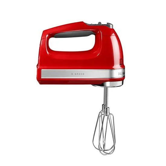 Mixer de mana cu 9 viteze, 85 W, Empire Red - KitchenAid