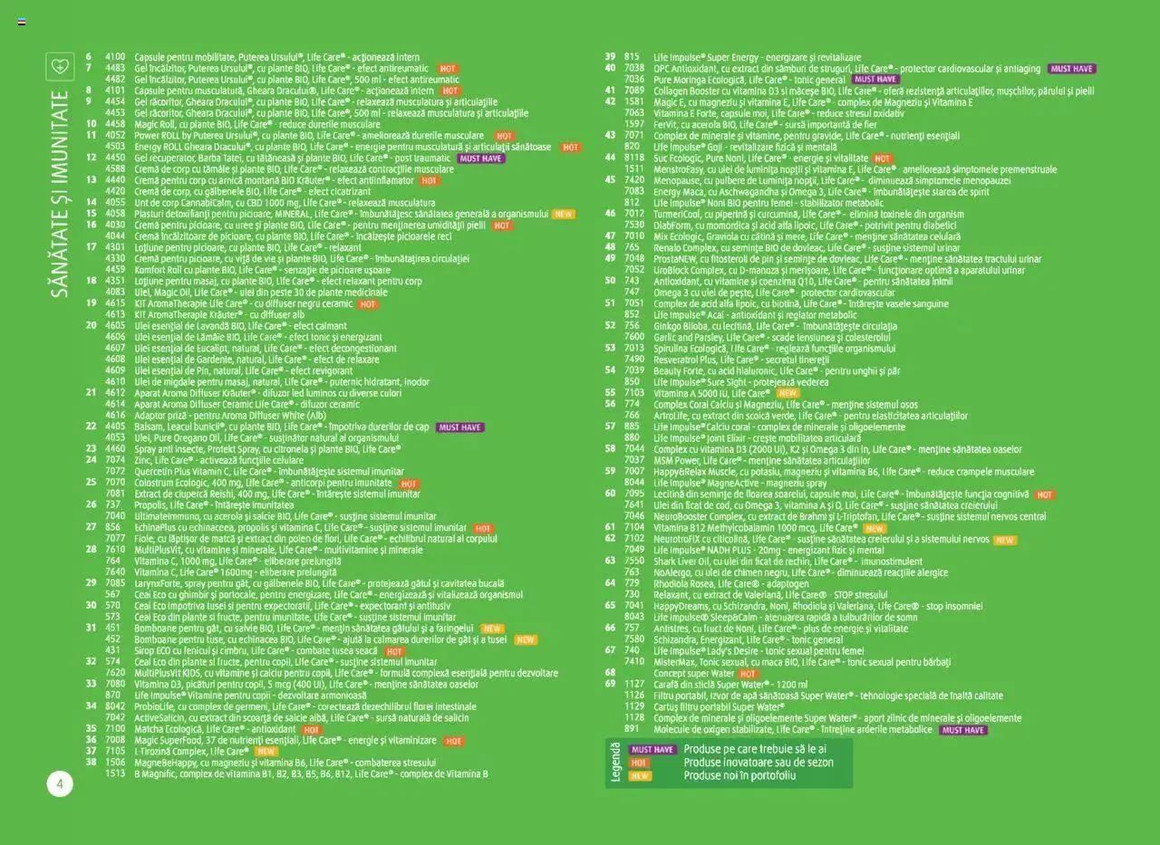 Catalog Catalog Life Care primavara-vara 2023 de la 1 martie până la 31 decembrie 2023 - Revista Pagina 6