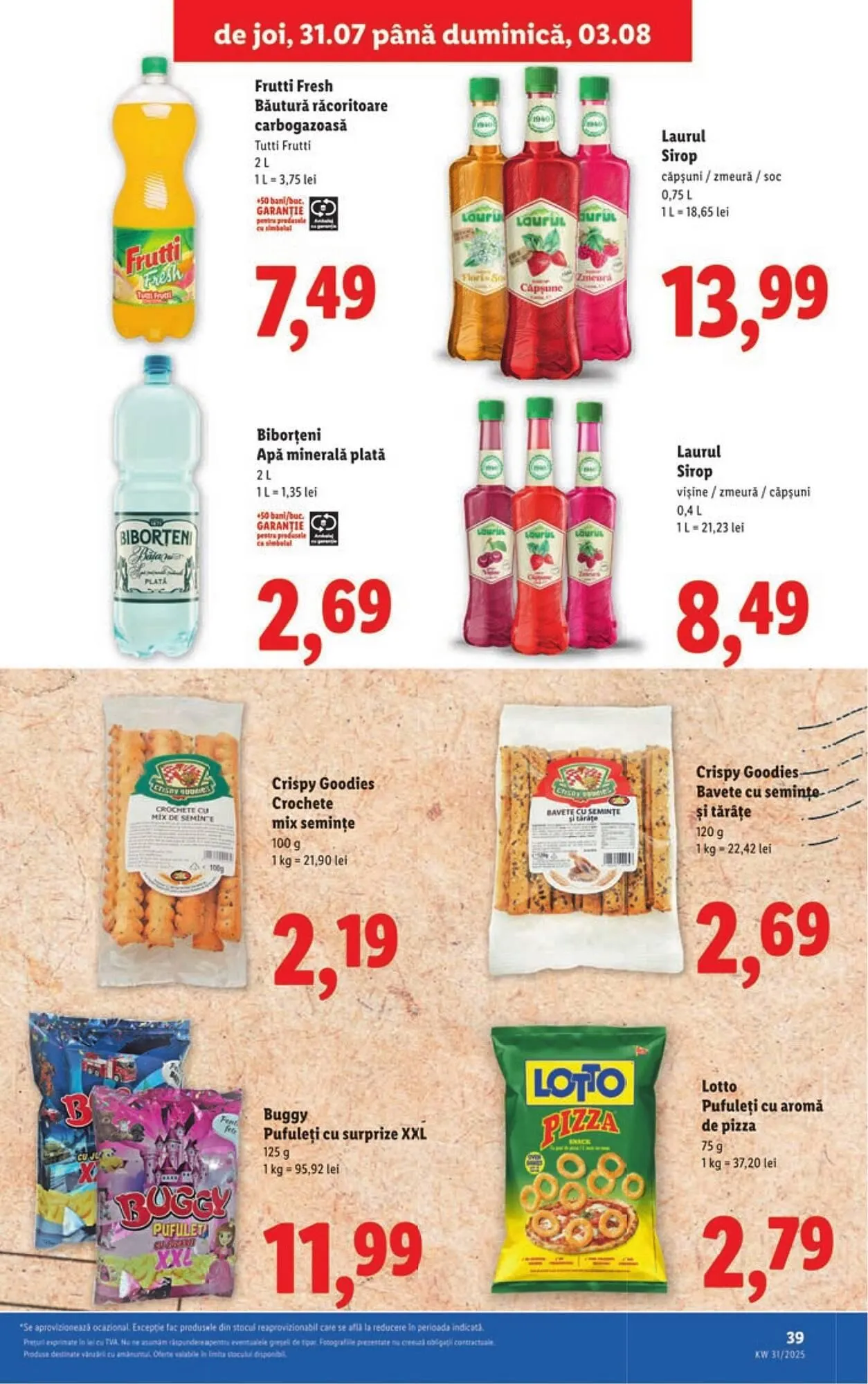 Catalog Catalog Lidl de la 28 iulie până la 3 august 2025 - Revista Pagina 39