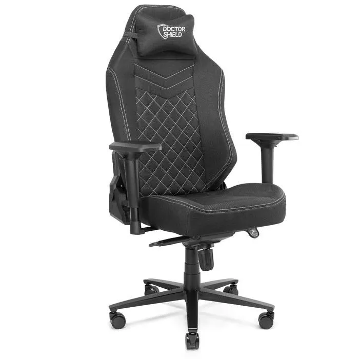 Scaun gaming Doctor Shield Capsule, rotativ, textil, negru