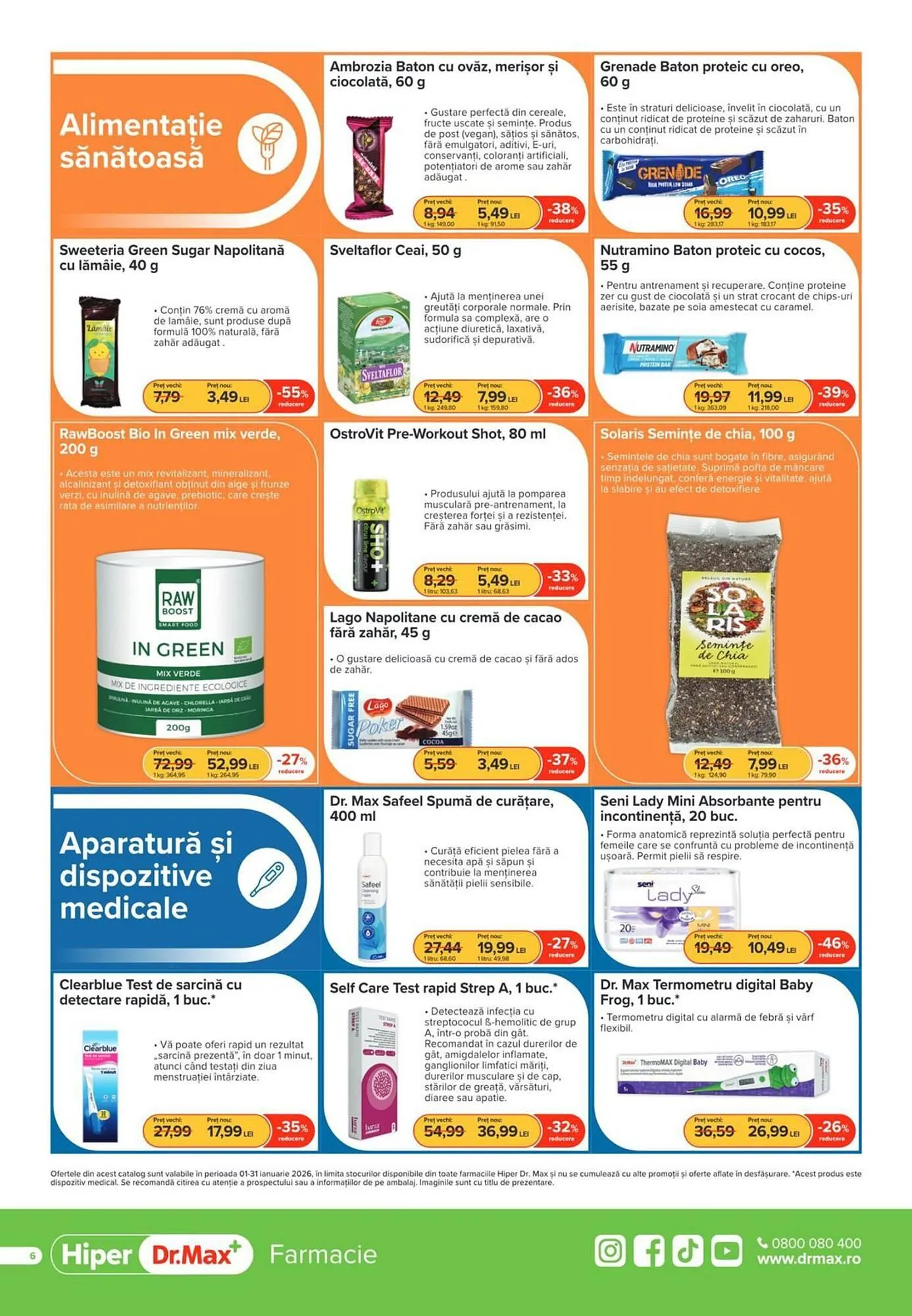 Catalog Catalog Dr.Max de la 1 ianuarie până la 31 ianuarie 2026 - Revista Pagina 6