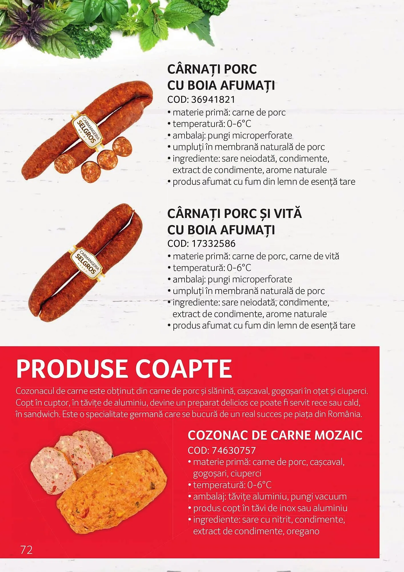 Catalog Catalog Selgros de la 3 octombrie până la 30 noiembrie 2025 - Revista Pagina 72