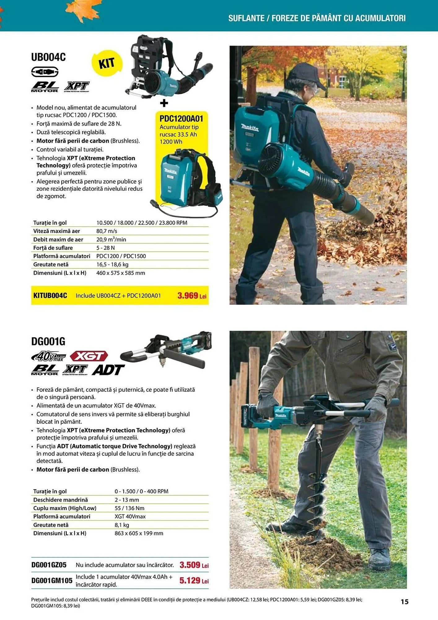 Catalog Catalog Makita de la 12 septembrie până la 24 decembrie 2025 - Revista Pagina 15