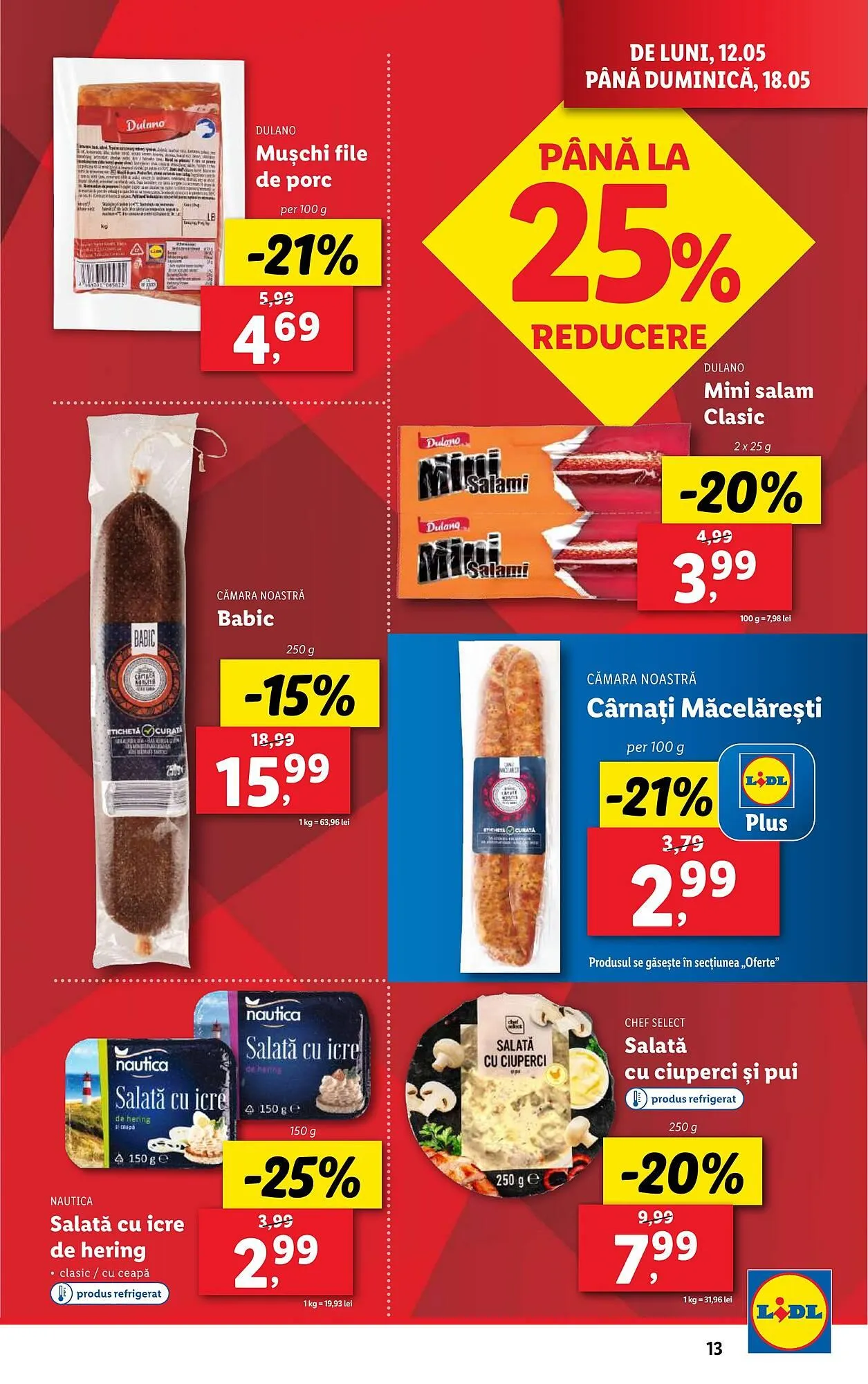 Catalog Catalog Lidl de la 12 mai până la 18 mai 2025 - Revista Pagina 13