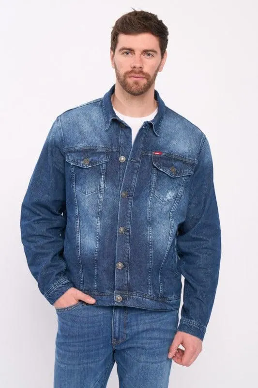 Lee Cooper - Jacheta barbat din denim cu buzunare