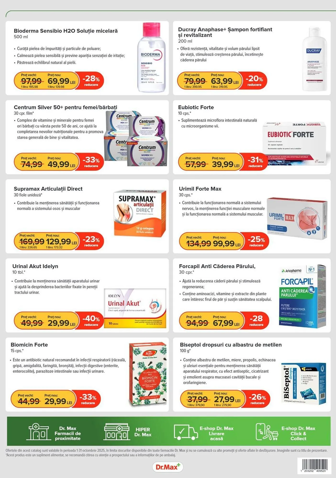 Catalog Catalog Dr.Max de la 1 octombrie până la 31 octombrie 2025 - Revista Pagina 8