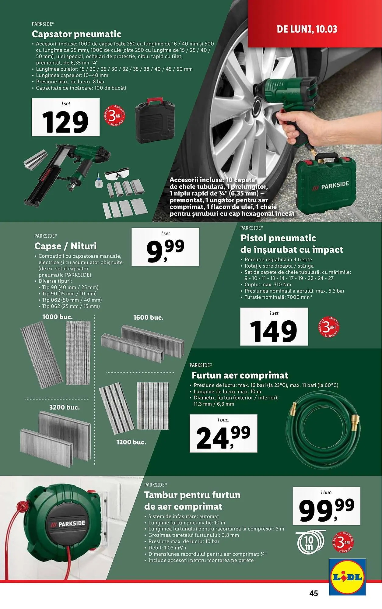 Catalog Catalog Lidl de la 10 martie până la 16 martie 2025 - Revista Pagina 45