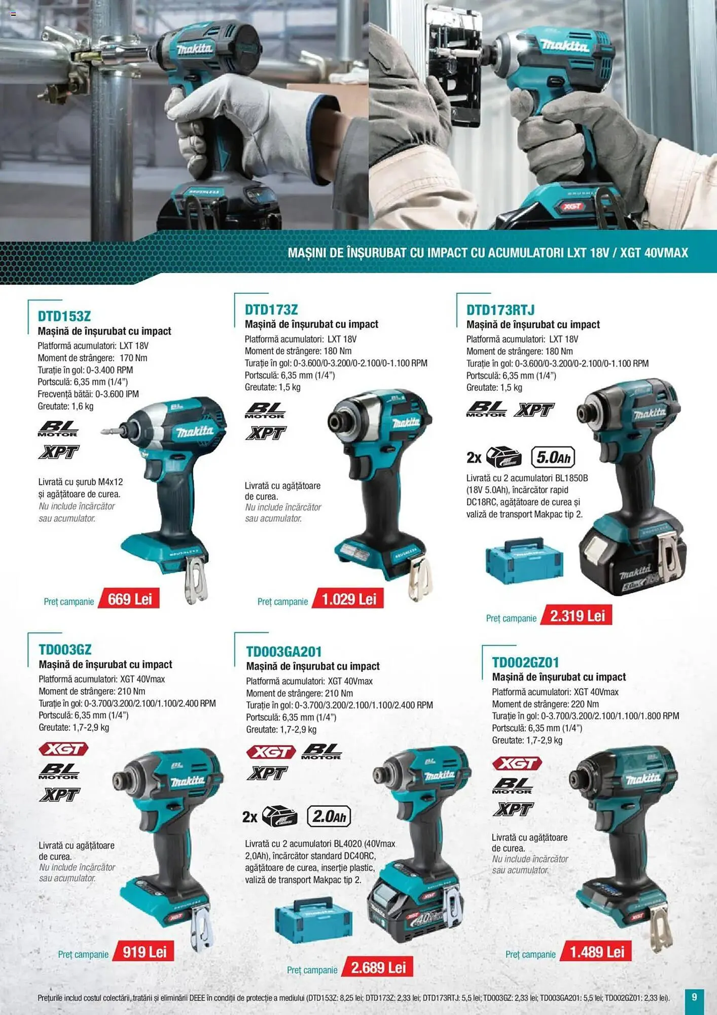 Catalog Catalog Makita de la 30 iunie până la 30 septembrie 2025 - Revista Pagina 9
