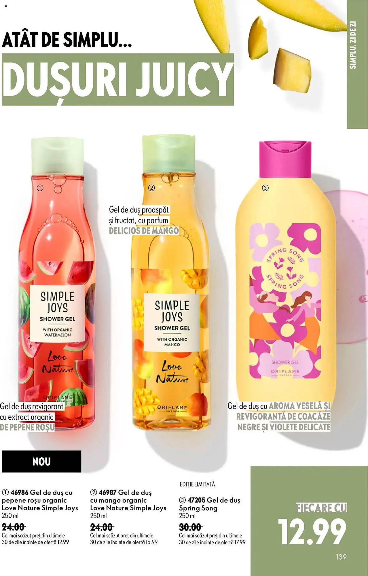 Catalog Catalog Oriflame de la 17 iunie până la 7 iulie 2026 - Revista Pagina 139