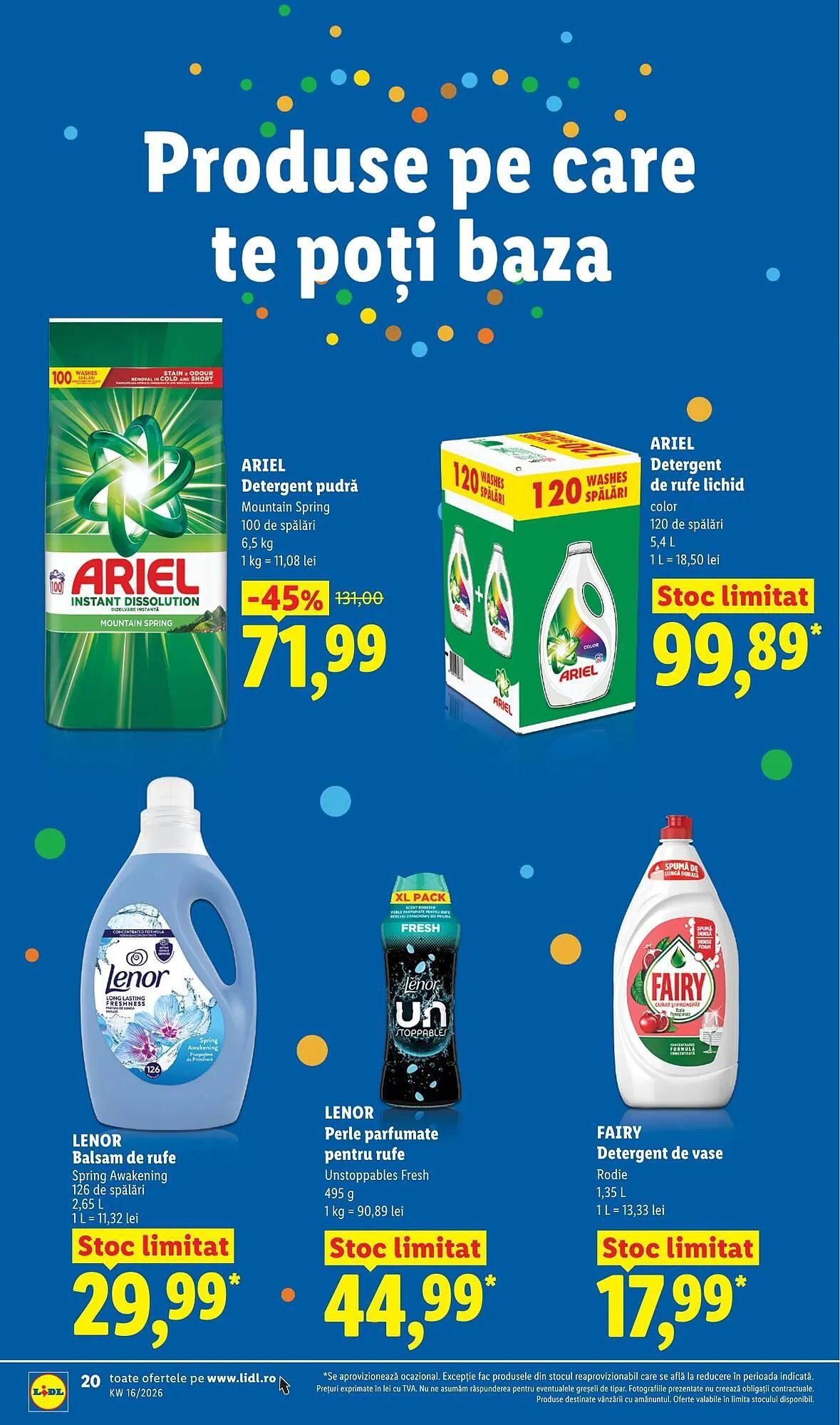 Catalog Catalog Lidl de la 14 aprilie până la 19 aprilie 2026 - Revista Pagina 20