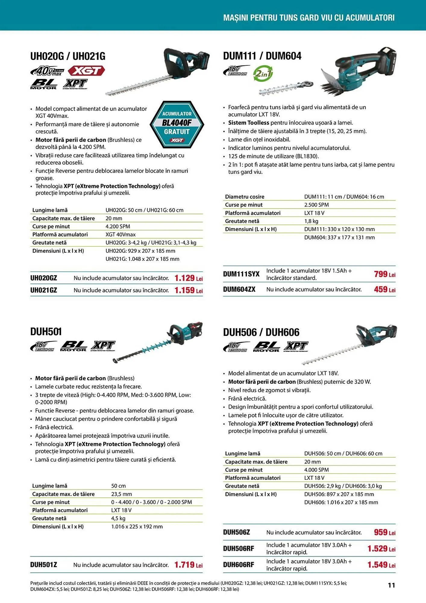 Catalog Catalog Makita de la 1 aprilie până la 31 august 2025 - Revista Pagina 11