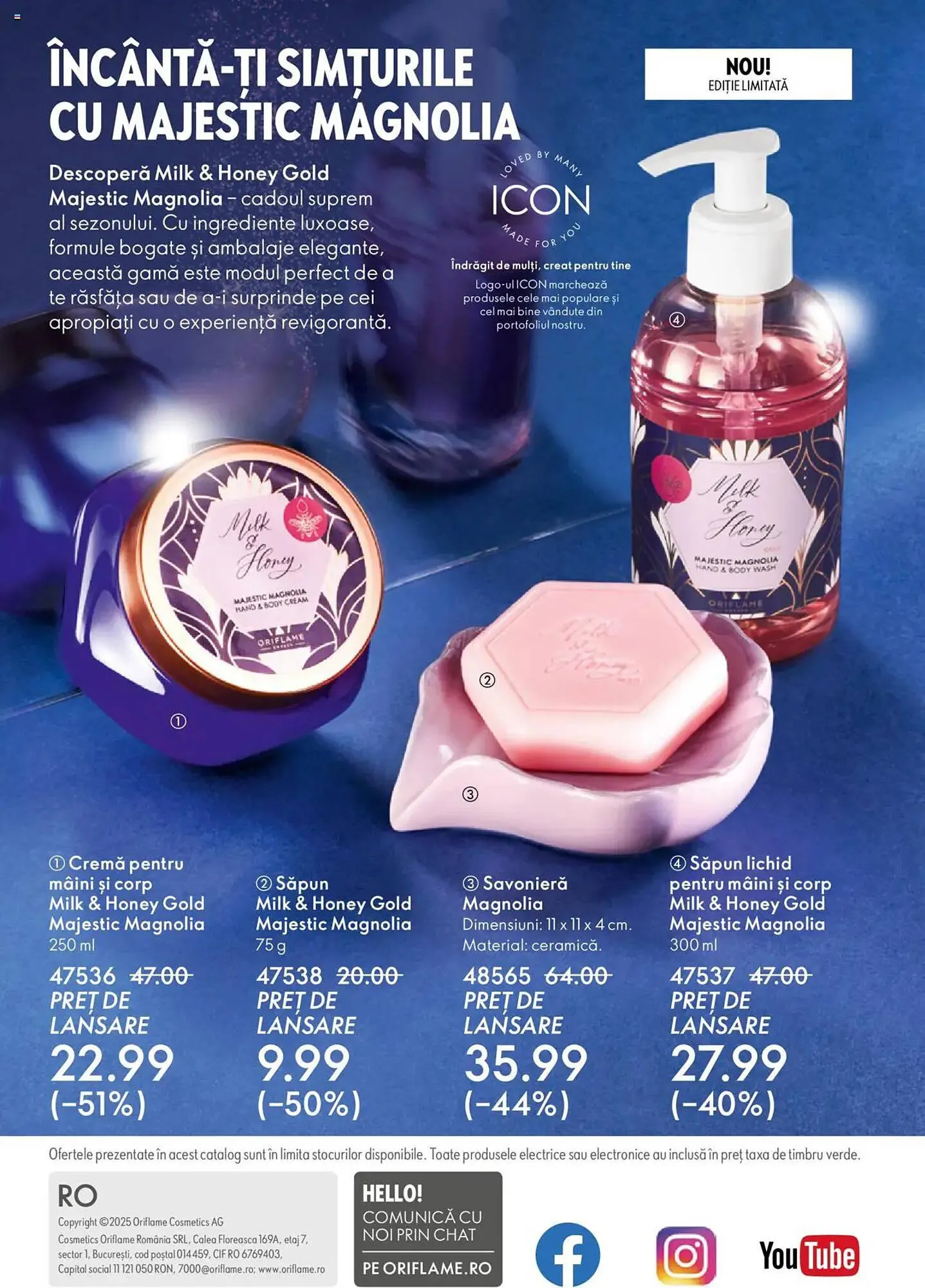 Catalog Catalog Oriflame de la 22 octombrie până la 11 noiembrie 2025 - Revista Pagina 148