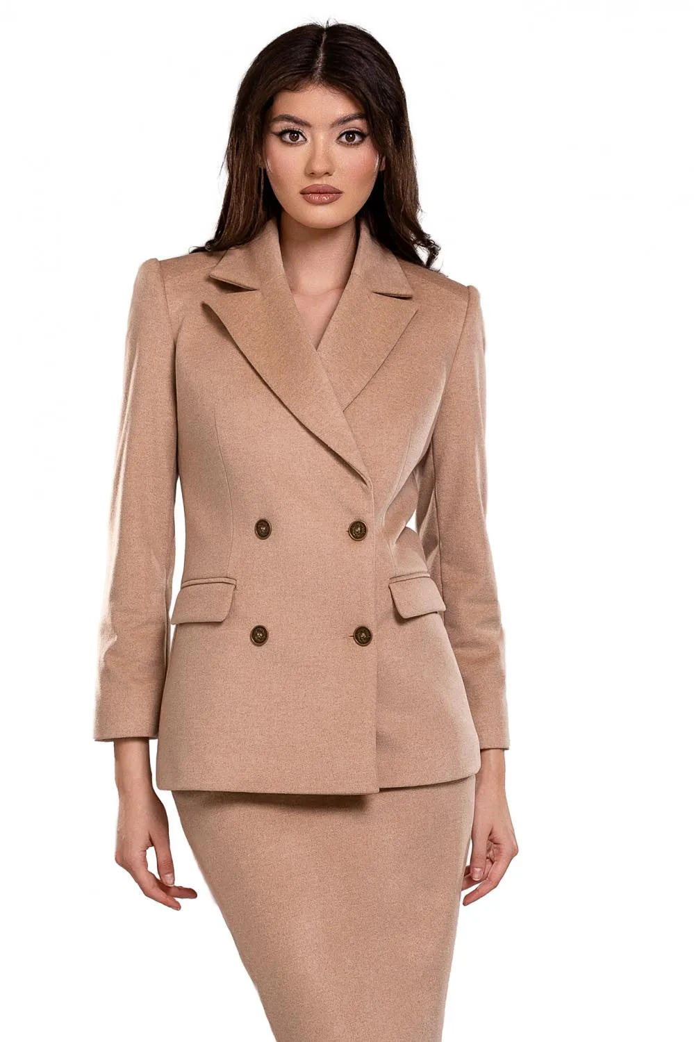 Sacou bej elegant (livrare in 3 zile)