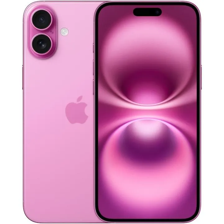 Telefon mobil Apple iPhone 16 Plus, 128GB, 5G, Pink