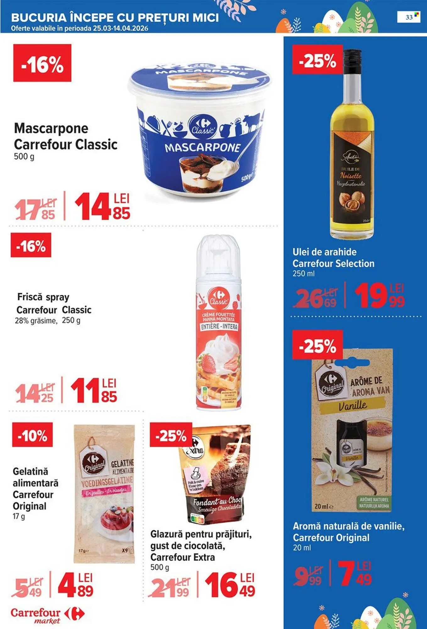 Catalog Catalog Carrefour Market de la 25 martie până la 5 aprilie 2026 - Revista Pagina 37