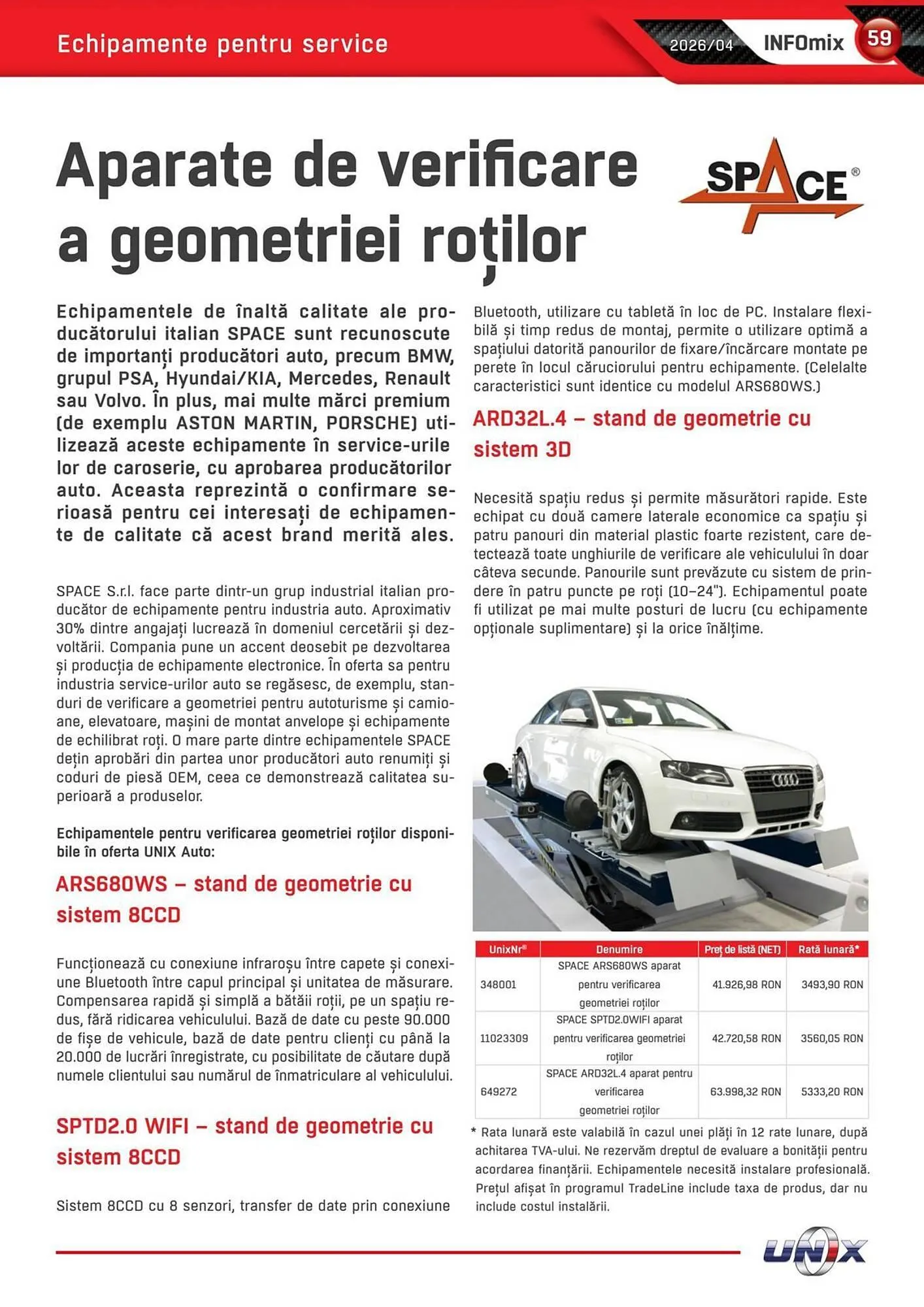 Catalog Catalog UNIX Auto de la 1 aprilie până la 30 aprilie 2026 - Revista Pagina 59