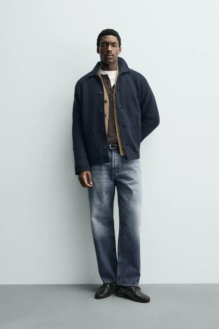 CARDIGAN CU STRUCTURĂ ȘI BUZUNARE