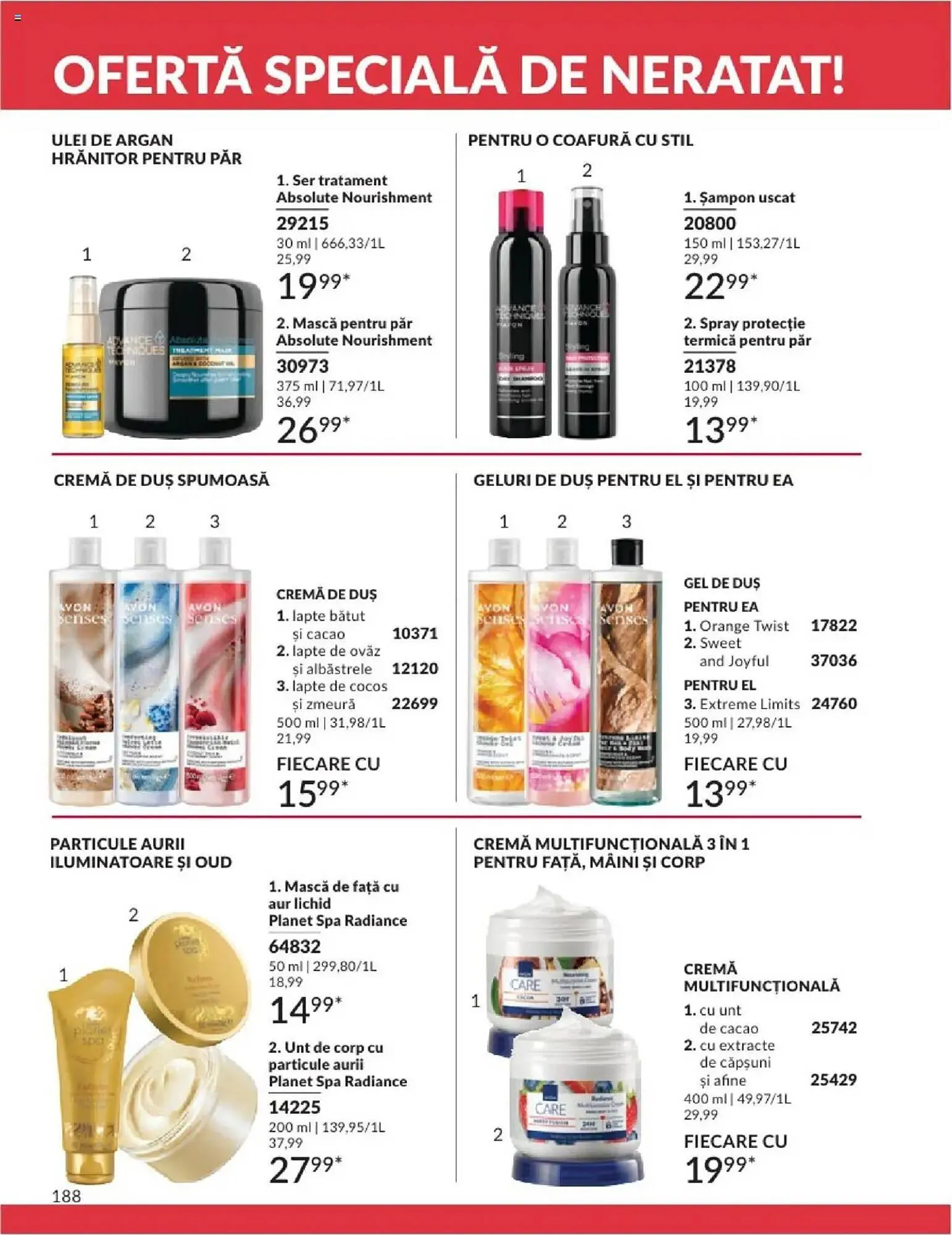 Catalog Catalog Avon de la 1 aprilie până la 30 aprilie 2025 - Revista Pagina 188
