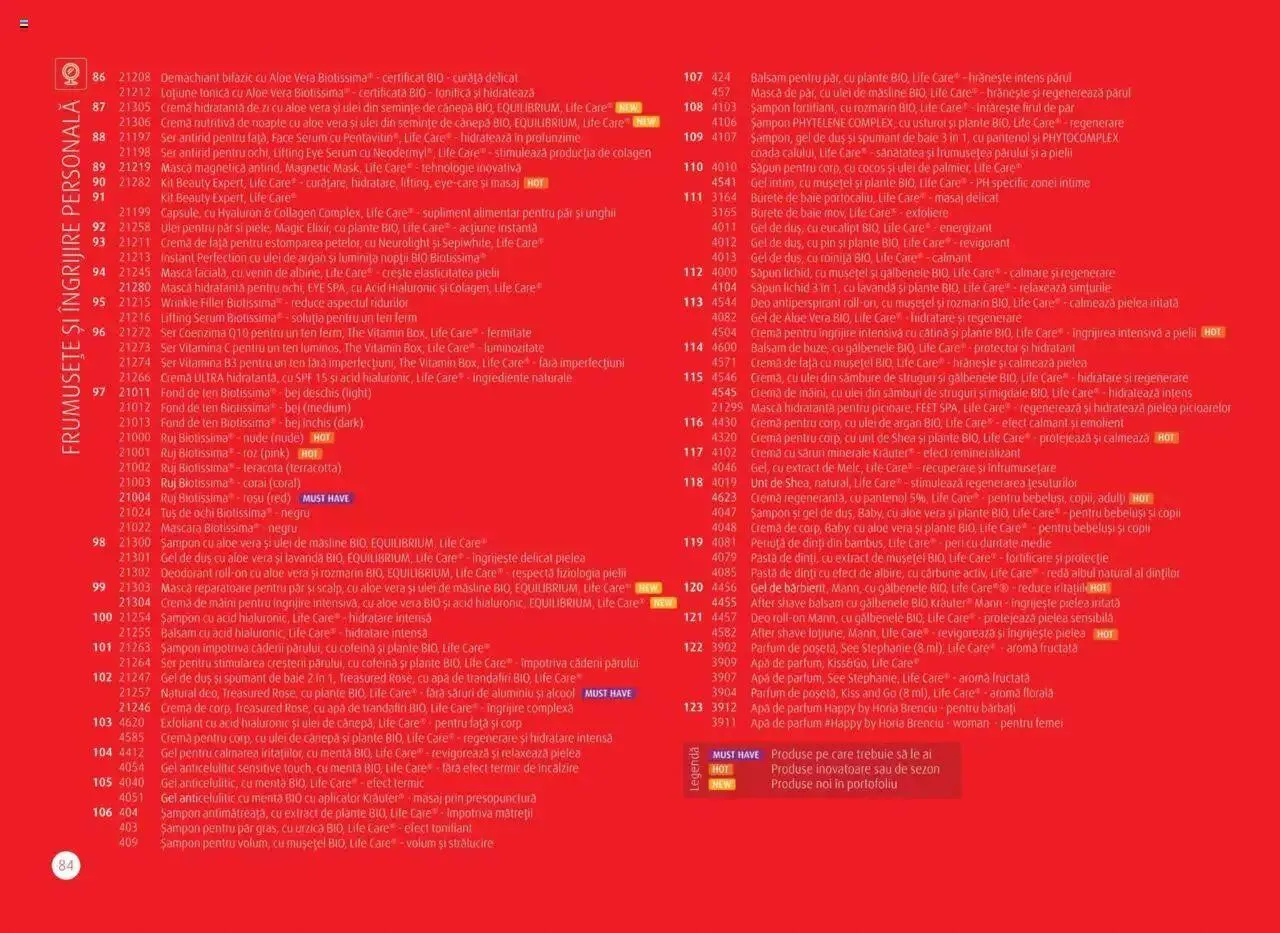 Catalog Life Care - Catalog Life Care toamna 2023 - iarna 2024 de la 1 septembrie până la 31 ianuarie 2024 - Revista Pagina 86