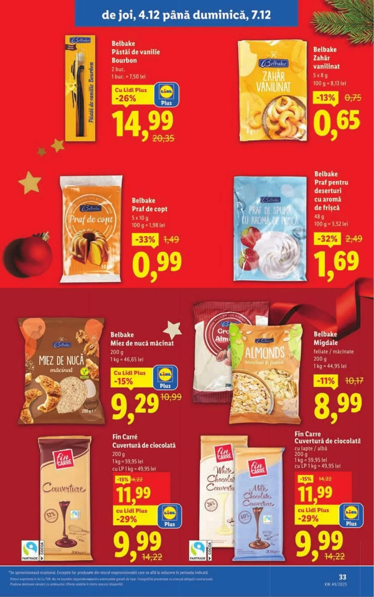 Catalog Catalog Lidl de la 1 decembrie până la 7 decembrie 2025 - Revista Pagina 33