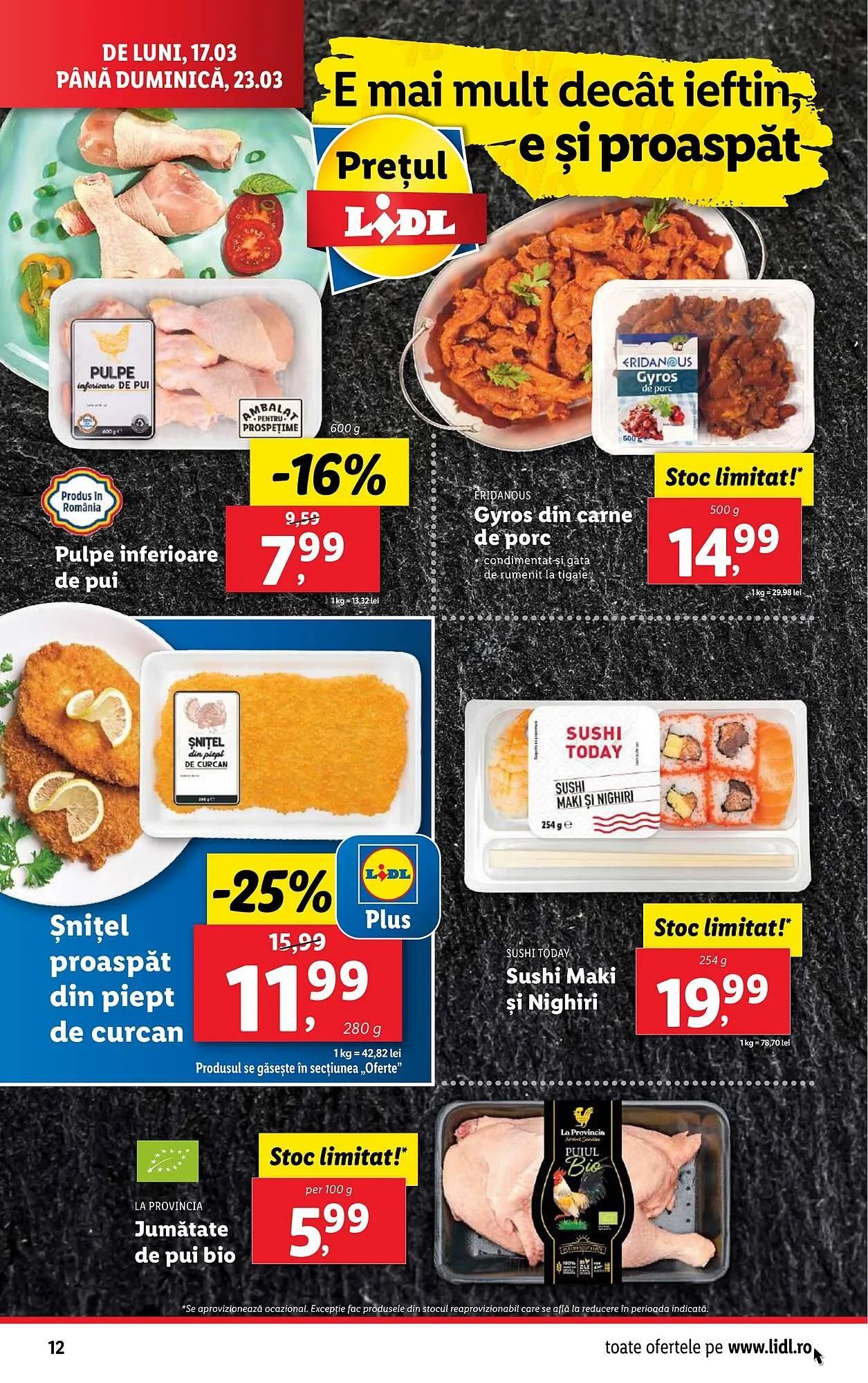 Catalog Catalog Lidl de la 17 martie până la 23 martie 2025 - Revista Pagina 12