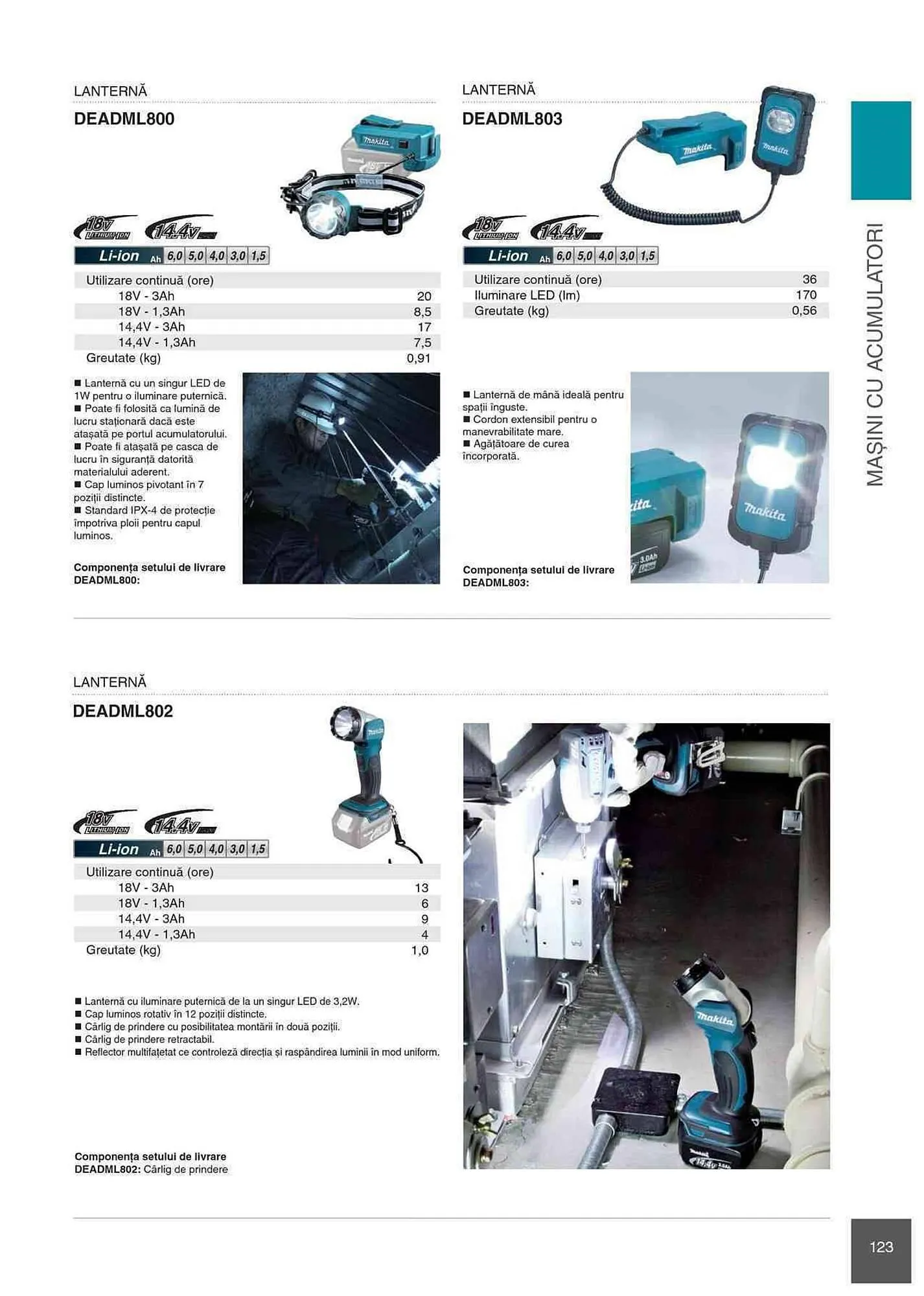 Catalog Makita catalog de la 1 ianuarie până la 31 decembrie 2023 - Revista Pagina 123