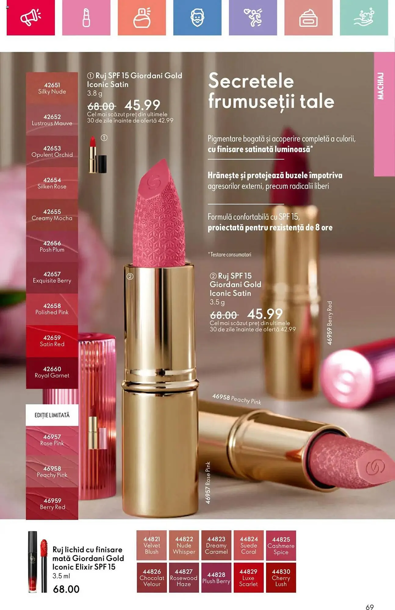 Catalog Catalog Oriflame de la 15 iunie până la 5 iulie 2025 - Revista Pagina 69
