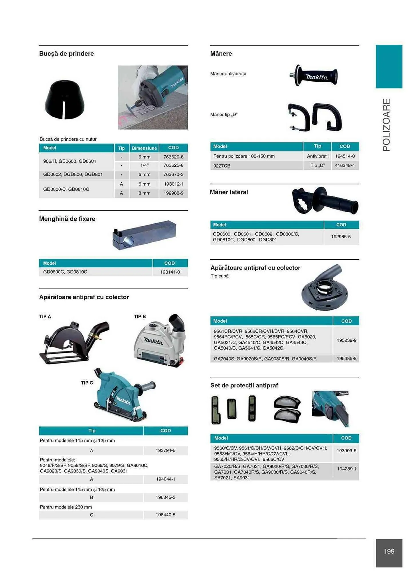 Catalog Makita catalog de la 1 ianuarie până la 31 decembrie 2023 - Revista Pagina 199